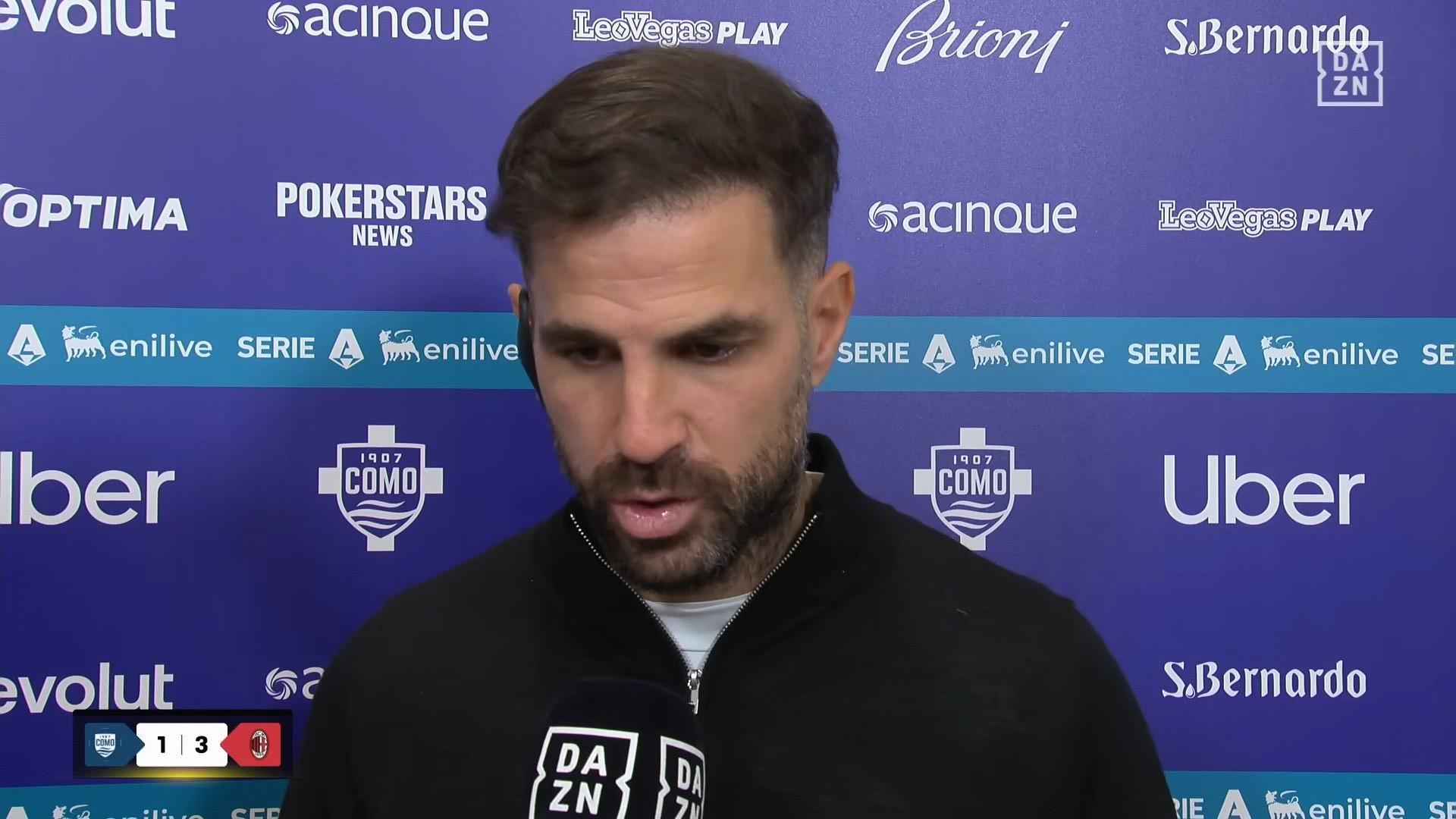 World Cup官方-法布雷加斯：米兰踢出了自己的水平，胜利理应属于他们